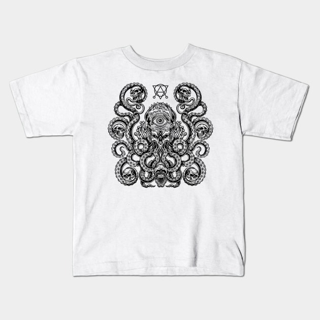 Cthulhu fhtagn Kids T-Shirt by EvgeniiZhdanov